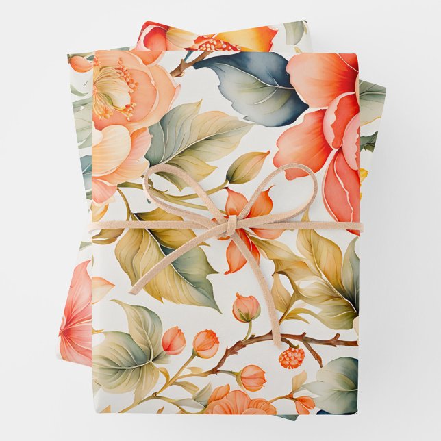 Colorful Vintage Fabric Art Wrapping Paper Sheets (Creator Uploaded)