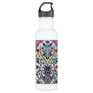 Colorful Vintage Folk Art Fabric 710 Ml Water Bottle