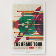 Colorful Vintage Grand Tour Space Travel