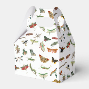 Colorful Vintage Insect Birthday Party Theme   Favor Box