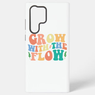 Colorful Vintage Inspirational Quote "Grow" Samsung Galaxy Case