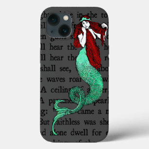 Colorful Vintage Mermaid iPhone 13 Case