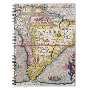 Colorful Vintage South America Notebook