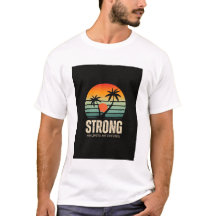 colorful vintage sunset printed t shirt