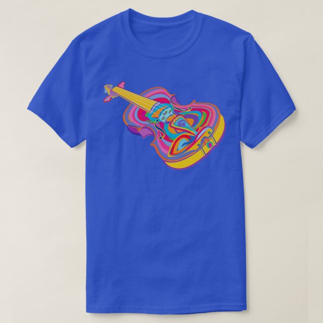Colorful Violin 1 T-Shirt (Design Front)