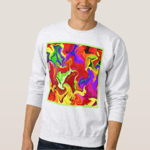 Colorful Vivid Abstractions Pattern Sweatshirt