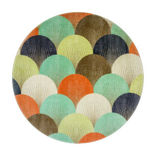 Colorful wallpaper: artistic design. cutting board