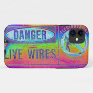 Colorful Warning iPhone 11 Case