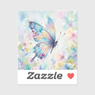 Colorful Watercolor Butterfly Floral