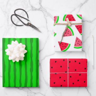 Colorful Watermelon Wrapping Paper Sheet