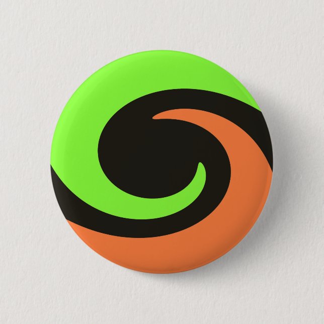 colorful wave 2 inch round button (Front)