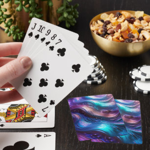 Colorful Wave Playing Cards