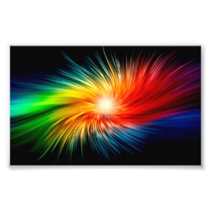 Colorful Waves 25.4cm x 20.32cm- Photo Paper Print