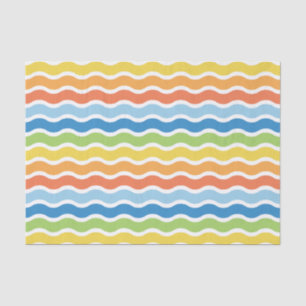 Colorful Waves Pattern Tissue Paper