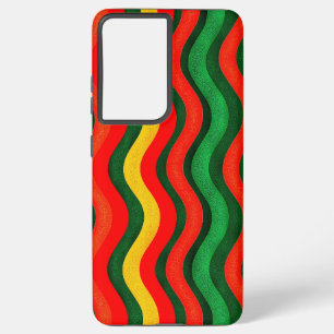 Colorful Wavy Pattern Samsung Galaxy Case