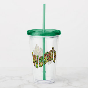 Colorful Wendy Name,  Acrylic Tumbler