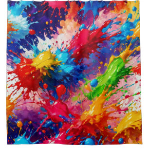 Colorful Wet Paint Splash Design