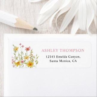 Colorful Wildflower Graduation Party Address