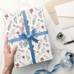 Colorful Wildflower Spring Floral Wrapping Paper