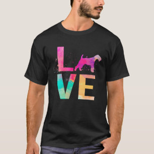 Colorful Wire Fox Terrier Dog Mom Wire Fox Terrier T-Shirt