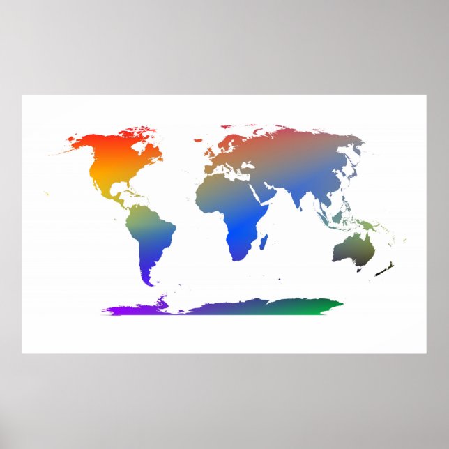 COLORFUL WORLD MAP POSTER (Front)