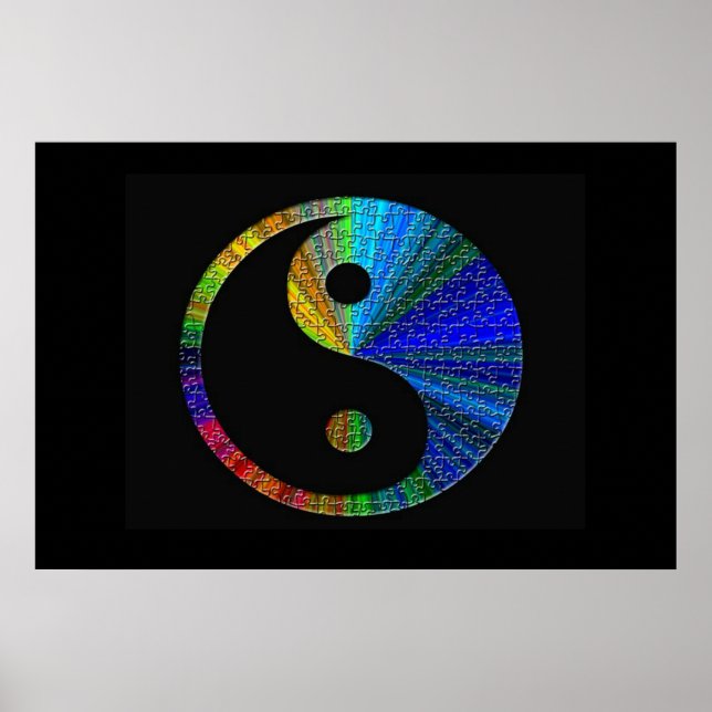 Colorful Yin And Yang Poster (Front)