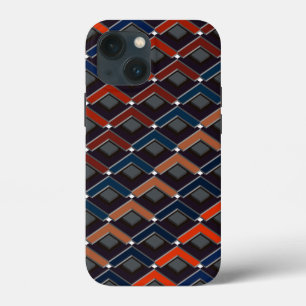 Colorful zigzag Karo-steps iPhone 13 Mini Case