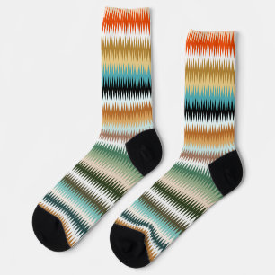COLORFUL Zigzag Multicolor Pattern Socks