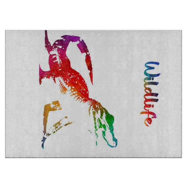 Colorfull Alligator Cutting Board (Front)
