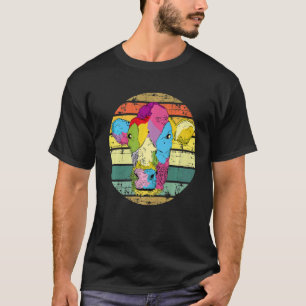 Colorfull Cow Vintage Cow Farmer Farm Animal T-Shirt