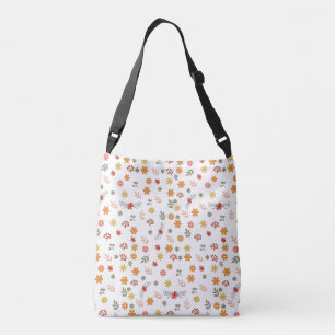 Colorfull Cute spring floral, watercolor pattern Crossbody Bag