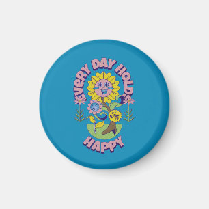 COLORFULL MODERN FLOWER GIFT DAUGHTER SISTER MOM MAGNET