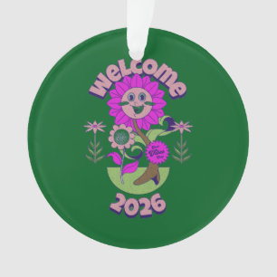 COLORFULL MODERN FLOWER GIFT DAUGHTER SISTER MOM ORNAMENT