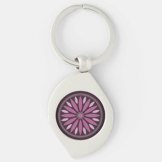 COLORFULL MODERN LOVE GIFT FOR DAUGHTER  KEYCHAIN (Front)