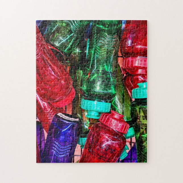 Colorfull Plastic Bottles Puzzle (Vertical)