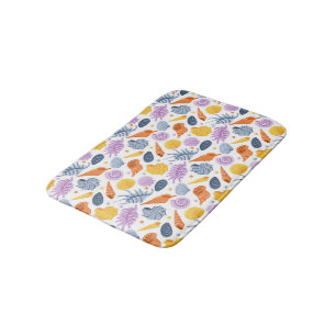 Colorfull seashells Bath Mat