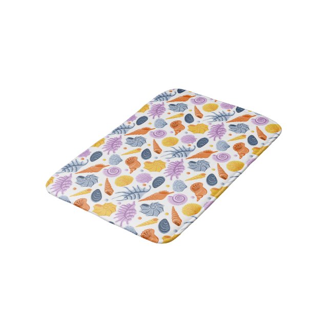 Colorfull seashells Bath Mat (Angled)