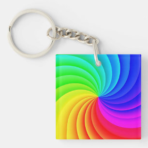 Colorfulm Pinwheel Keychain