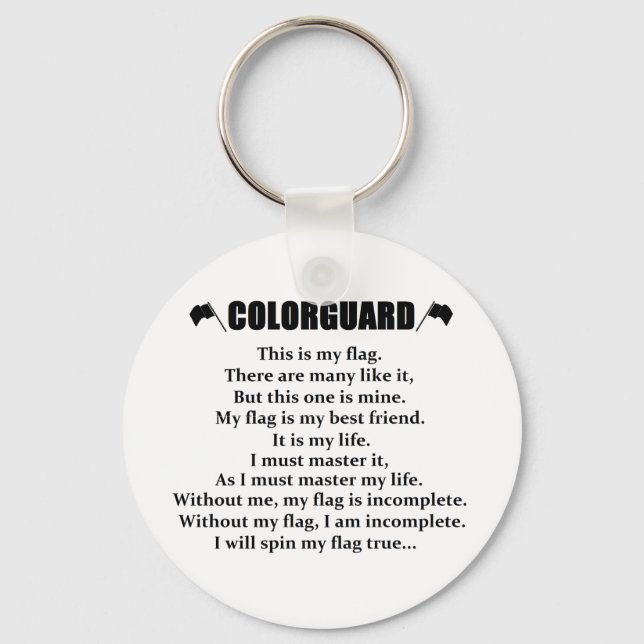 Colorguard Cadence Keychain (Front)