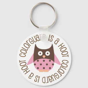 Colorguard is A Hoot Owl Keychain