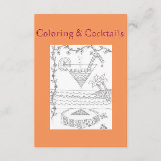Coloriage & Cocktails Invitations Filles Fête de n