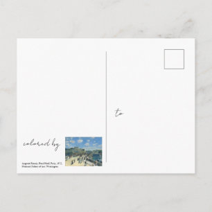 Coloriez votre propre carte postale française du P