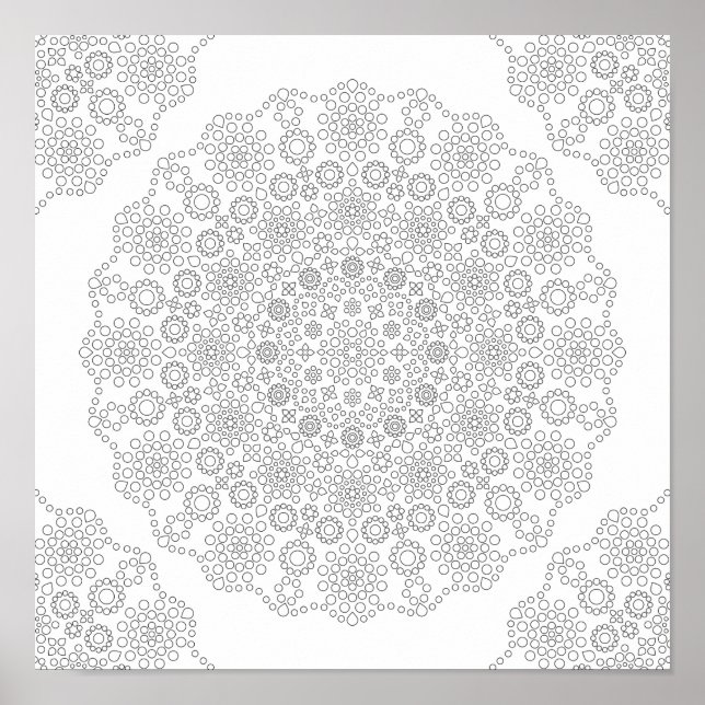 Coloring Poster – Dot Patterns (Front)