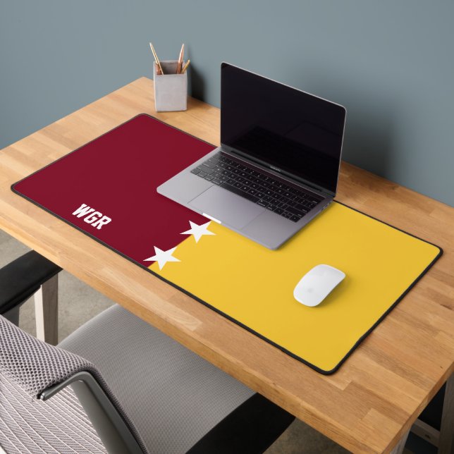Coloris College Maroon & Or Monogramme (Bureau 2)