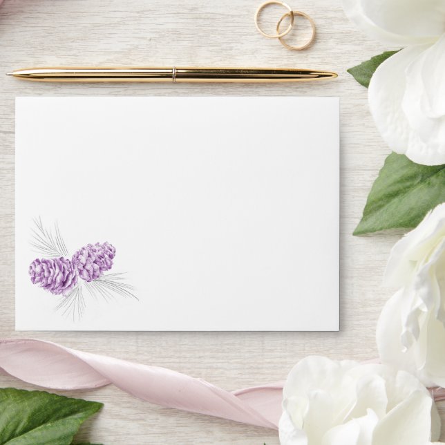 Coloris violet mariage ou enveloppe d'occasion (Wedding)