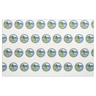 Colorized Lewis and Clark Expedition nickel fabric