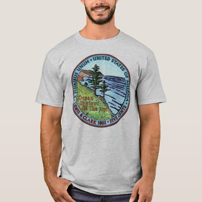 Colorized Lewis and Clark Expedition Nickel Tshirt (Front)