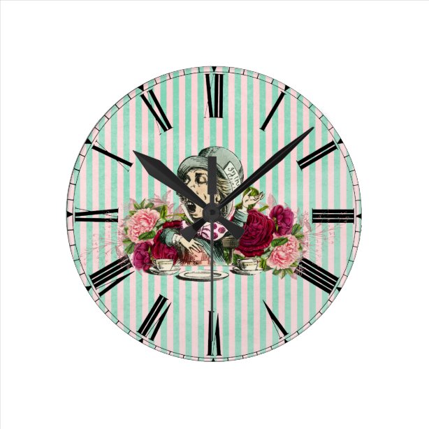Mad Hatter Wall Clocks | Zazzle.ca