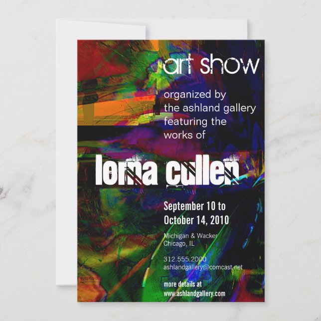 colors4 art show invitation (Front)