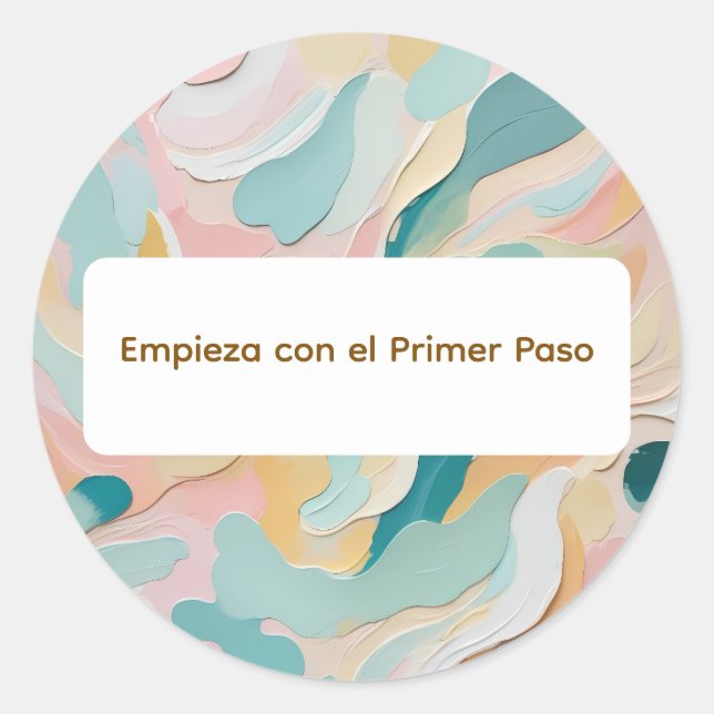 Colors Art 5-1-1 Classic Round Sticker (Front)